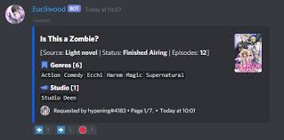 Rinbot hosts a discord game where the goal is to guess the title of the anime in the screen capture, video clip or audio fragment. Eucliwood Discord Bots Top Gg