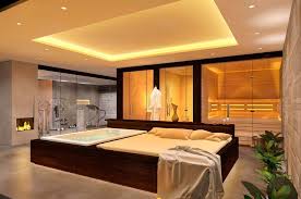 Wellnessbereich Mit Badewanne Und Liegen Sauna Sowie Fitnessraumlichkeiten Im Sauna Wellnessbereich Kurmittelhaus Badezimmer Mit Sauna Design Fur Zuhause