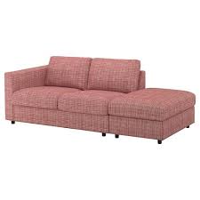 Finnala Sofa With Open End Gunnared Medium Gray Ikea In 2020 Sofa Sofa Back Cushions Sofa Bed