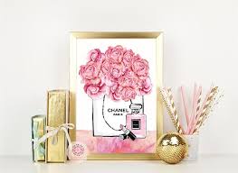 Maybe you would like to learn more about one of these? Chanel Shopping Bag No 5 Perfume Bottle Wall Art Print Fashion Pink Pe Pink Forest Cafe