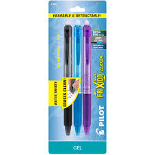 Pilot 3ct Frixion Clicker Erasable Retractable Gel Ink Pens Extra Fine Point 0 5mm Gel Ink Pens Gel Pens Pen