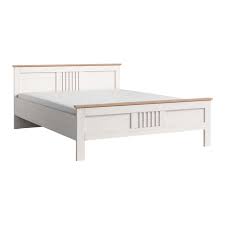 Weisse betten massivholzbetten betten 200x200 cm betten 90x200 cm metallbetten betten im ein bett im landhausstil: Schlafkontor Trient Schlafzimmer Bett Im Landhaus Stil 180 X 200 Cm