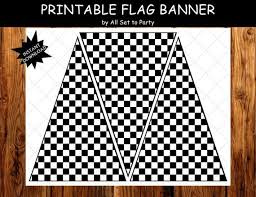 Black And White Checkered Flag Banner Race Day Birthday Party Race Car Printable Party Boy Birthday Printable Checkered Flag Banner Bunting Black And White Instant Download Car Themed Parties Cars Birthday Parties Hot Wheels Birthday