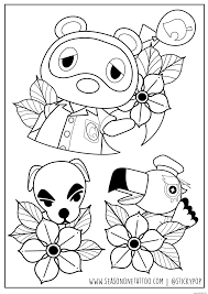Coloriage Animal Crossing By Stickypop Dessin Animal Crossing à imprimer