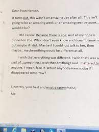 He's been worrying about what connor would do with his dear evan hansen letter for days. Brianna Hansen Dear Evan Hansen Amino
