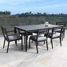 Gray 2 Modern Outdoor Dining Sets Modern Outdoor Dining Table Patio Table Set