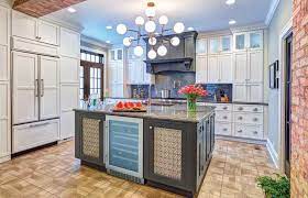 The cabinets are different heights, with the hood being the tallest (almost reaches my 10 ceiling), and the oven cabinet and windowed hutch 6 higher than all the other 42 tall wall cabinets. Starmark Kitchen Cabinets Bath Vanities Builders General
