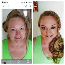 Our Before and after pictures with our bride from the USA,the beautyful  Malba Hair & Makeup-Clint Location-Ancourage Beach Resort