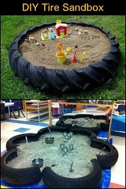 A Weekend Backyard Project With An Old Tractor Tire The Final Result Hours Of F In 2020 Diy Playground Backyard For Kids Backyard Projects