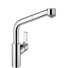 Hansgrohe Status Semi Arc Single Handle Pull Out Sprayer Kitchen Faucet In Chrome 04281000 The Home Depot Kitchen Faucet Hansgrohe Faucet
