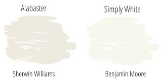 Alabaster white has a yellow content which provides a cream tone, making it suitable for combinations with classic woodgrains. Sherwin Williams Alabaster 31 Real Homes That Use It