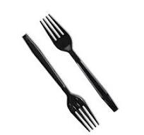 Black Heavy Duty Reusable PS (165mm/6.5") Fork Box of 1000