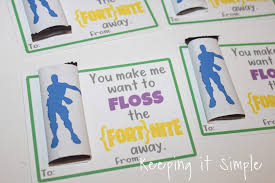 Free fortnite valentine favor printables. Homemade Fortnite Valentines With Free Printable Keeping It Simple