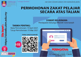 Mengikuti peringkat pengajian ijazah secara sepenuh masa. Permohonan Zakat Pelajar Atas Talian Bagi Pelajar Diploma Dan Ijazah Sarjana Muda