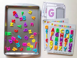 This printable alphabet worksheet helps students practice upper and lowercase letters as well as sounds. Primary Scouts Magnetic Letter Essentials