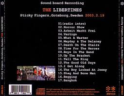 It took me ten minutes to persuade her to ring back later. Libertines Sticky Fingers Goteborg Sweden 2003 1cdr Giginjapan