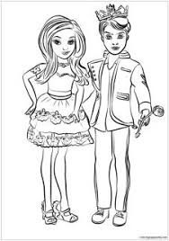 Coloring evie descendants 2 auradon disney coloring page prismacolor markers | kimmi the clown. 20 Free Printable Descendants Coloring Pages Everfreecoloring Com