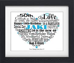 Being 50 is not about counting how close you are to old age, but it's about counting the blessings you had along. 50th Birthday Word Art Personalised Fifty Present Any Colours Words Him W Other Gift Party Supplies Greeting Cards Party Supply