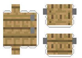 Papercraft Fence Paper Crafts Minecraft Printables Papercraft Printable