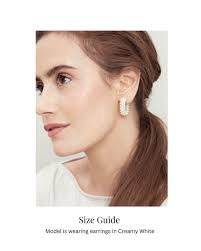 Chunky Pearl Hoop Earrings in Iridescent White Woven With Swarovski Pearls 