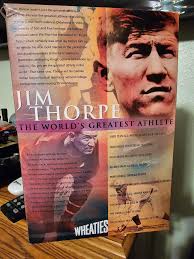 Vintage Cereal Box and Carlisle Indian School Football