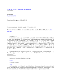 Legea nr 295 2004 privind regimul armelor si al munitiilor actualizata la 21 07 2008 source from : Http Energie Gov Ro Wp Content Uploads 2017 11 Legea238 Pdf