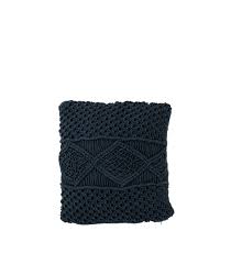 Coussin Macrame Coton Bleu Decoration Maison Concept Store En 2020 Decoration Maison Magasin Decoration Magasin Deco