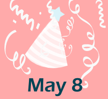 May 8 Birthdays David keith, robert johnson, enrique iglesias, elyes gabel free birthday gift. may 8 birthdays