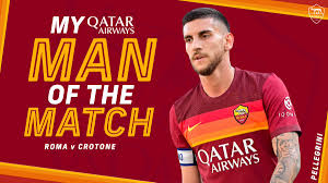 Game log, goals, assists, played minutes, completed passes and shots. Roma Beat Crotone