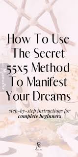 How To Use The Powerful 55x5 Method To Manifest Your Every Desire Manifestation Affirmations Manifestation Manifestation Law Of Attraction