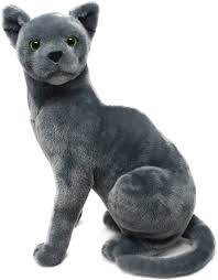 The russian blue is the only cat breed to have a double coat of this kind. Amazon Com Rae The Russian Blue Cat 12 Inch Stuffed Animal Plush Gray Cat By Tiger Tale Toys Toys Games