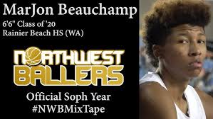 MARJON BEAUCHAMP 6'6" G '20 Rainier Beach- Official Soph Yr #NWBMix