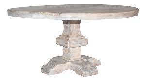 Farmhouse Solid Wood White Wash Round Dining Table In 2020 Grey Round Dining Table 60 Round Dining Table Oval Table Dining
