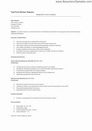 Your application letter should let the employer know what position you are applying for, what makes you a strong candidate, why they should select. Fast Food Restaurant Resume Elegant Format Of Fast Food Worker Resume Cover Letter For Resume Job Resume Samples Chef Resume