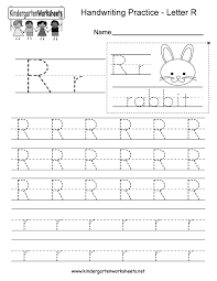 Letter R Writing Worksheet For Kindergarten Kids This Series Of Handwriting Writing Practice Worksheets Writing Worksheets English Worksheets For Kindergarten