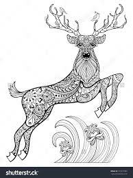 This adult coloring book contains 40 fantastic deer and stag coloring pages in paisley henna and mandala style designs that are designed to promote stress relief and relaxation. Deer Head Coloring Shefalitayal