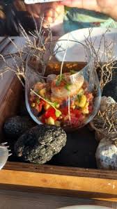 What i adore most about these juicy bites of deliciousness is that they take so little time and effort. Shrimp Appetizer Plating Was A Play On Earth Water And Fire Picture Of Idol Restaurant Bar Fira Tripadvisor