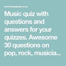 Katherine neer ­­i said a hip hop the hippie the hippie to the hip hip hop, you. Music Quiz With Questions And Answers For Your Quizzes Awesome 30 Questions On Pop Rock Music Trivia Questions Quiz Questions And Answers Pub Quiz Questions
