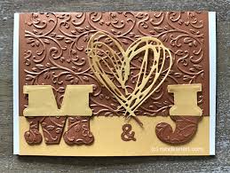 Sie möchten eine schöne und glamouröse hochzeitskarte basteln, die nicht gleich jeder hat? Karte Zur Hochzeit Mit Pragung Personlich Anleitung Basteln Diy Rundkariert