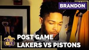 Los Angeles Lakers Vs. Detroit Pistons Postgame (VIDEOS)