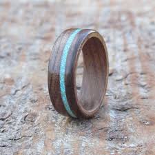 How to make a silver and turquoise inlay ring without a lathegomeowcreations. Chocolate Wood Ring The Wood Hut Beautifully Handcrafted Wooden Rings Jewellery And Gifts
