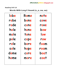 School Hints Grade 1 Reading Cvce Words English Phonics Phonics