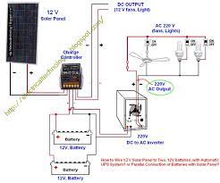 Parallel Connection Of Batteries With Solar Panel With Automatic Ups System Best Solar Panels Solar Technology 12v Solar Panel
