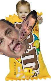 Chris Christie pouring a bag of M&Ms into a bigger bag of M&Ms. : r/pics