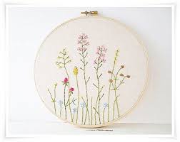 D e t a i l s  language: Japanese Wild Flower Garden Hand By Kawaiisakurahandmade On Etsy 15000 Embroidery Hoop Wall Art Embroidery Hoop Wall Embroidery Wall Art