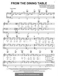 From The Dining Table By J Bhasker H Styles T S Johnson A Salibian M Rowland R Nasci On Musicaneo Style Lyrics Sheet Music Piano Sheet Music