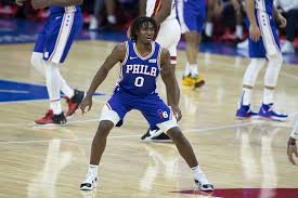 Tyrese maxey (philadelphia 76ers) with an and one vs the washington wizards, 05/23/2021 Top 5 Individual Performances By Rookies In The 2020 21 Nba Season