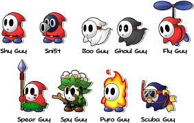 Pm Tab Tattle Log Shy Guys By Zieghost Super Mario Art Shy Guy Game Character Design