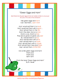 Preschool Printables Rhyming Words Seuss Classroom