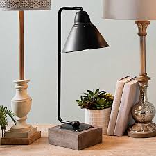 Louis Matte Black Metal And Wood Table Lamp From Kirkland S Table Lamp Wood Black Table Lamps Metal Table Lamps